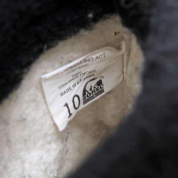 EUC Sorel Caribou Snowboots in Black Tan Men Size 10 - Picture 14 of 15